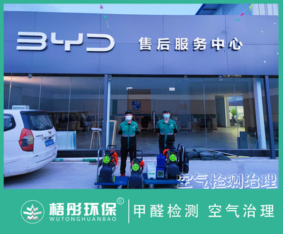 海口比亞迪海洋網甲醛治理
